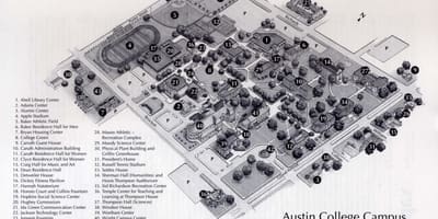 Austin Campus коллежа xəritə