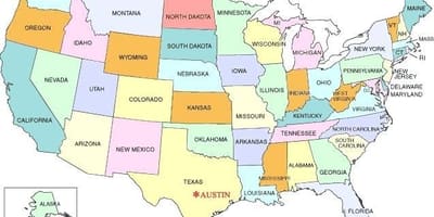 Austin xəritədə ABŞ